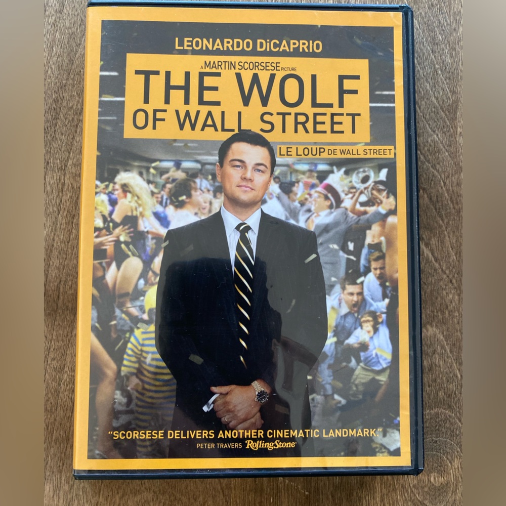 Martin Scorsese DVD The Wolf of Wall Street.